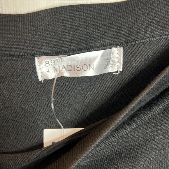 Black Long Skirt 89th Madison SZ Large NWT - Picture 5 of 5